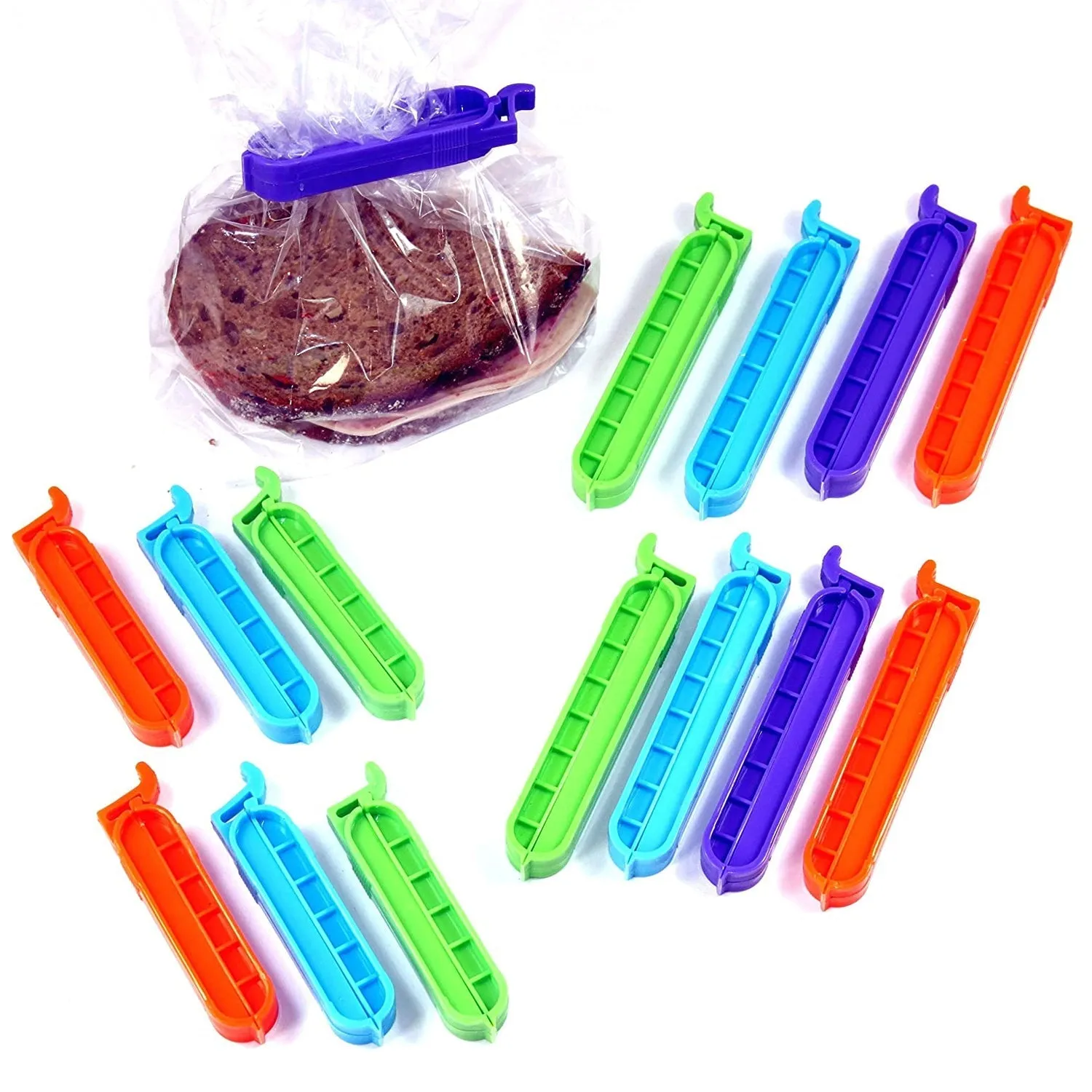 4068 Sealing clips, clips for food bags, freezer bag clips, plastic for packaging sweets and snacks in the kitchen