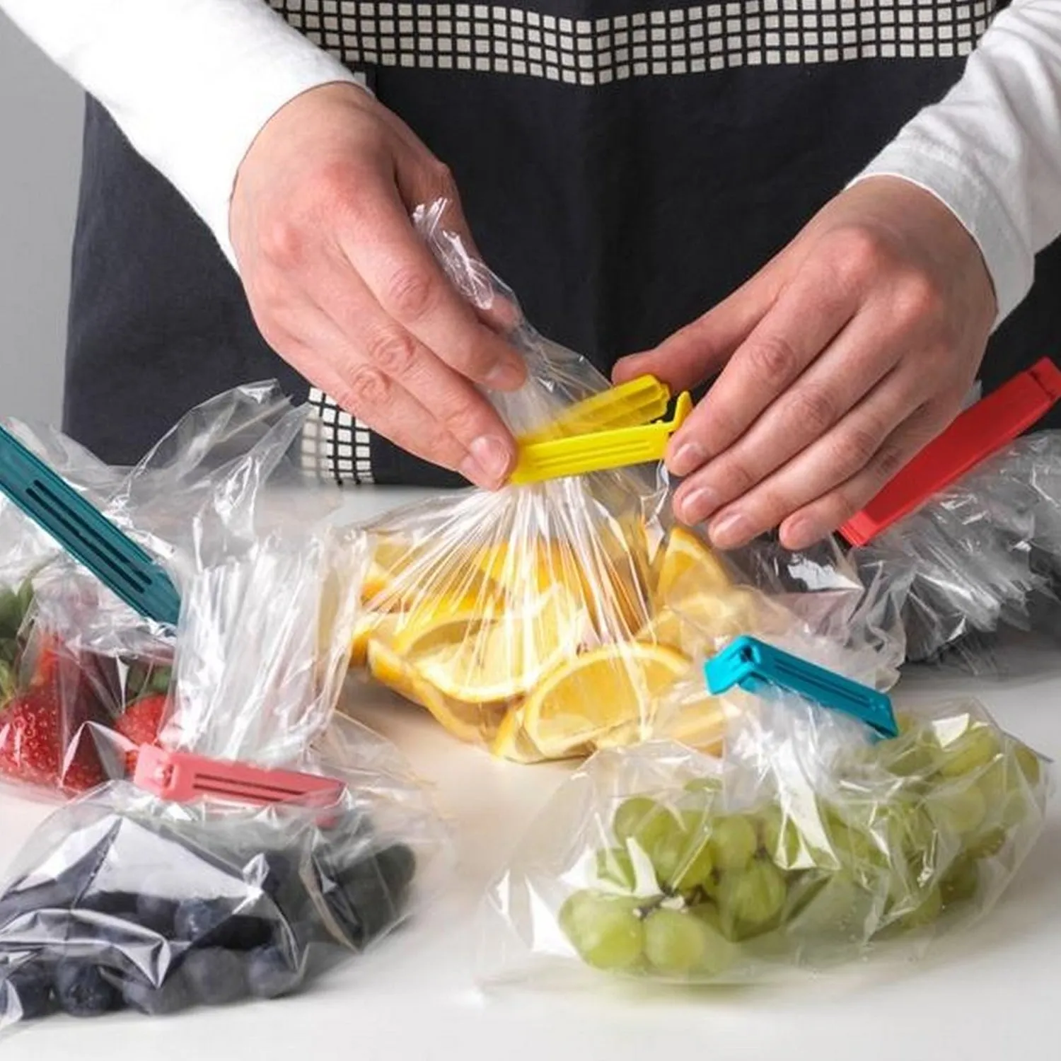 4068 Sealing clips, clips for food bags, freezer bag clips, plastic for packaging sweets and snacks in the kitchen