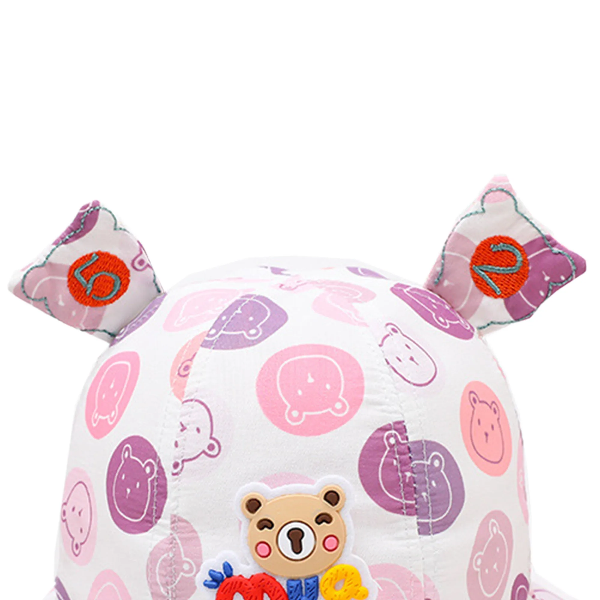 Babymoon Cotton Baby Kids Boys Girls Summer Cap With Head String Animal Design | 2-6 Years | Purple