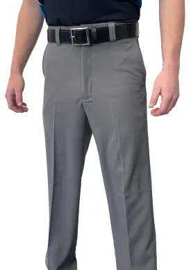 BBS355HG - "NEW" Men's Smitty "4-Way Stretch" FLAT FRONT PLATE PANTS with SLASH POCKETS "NON-EXPANDER"- HEATHER GREY