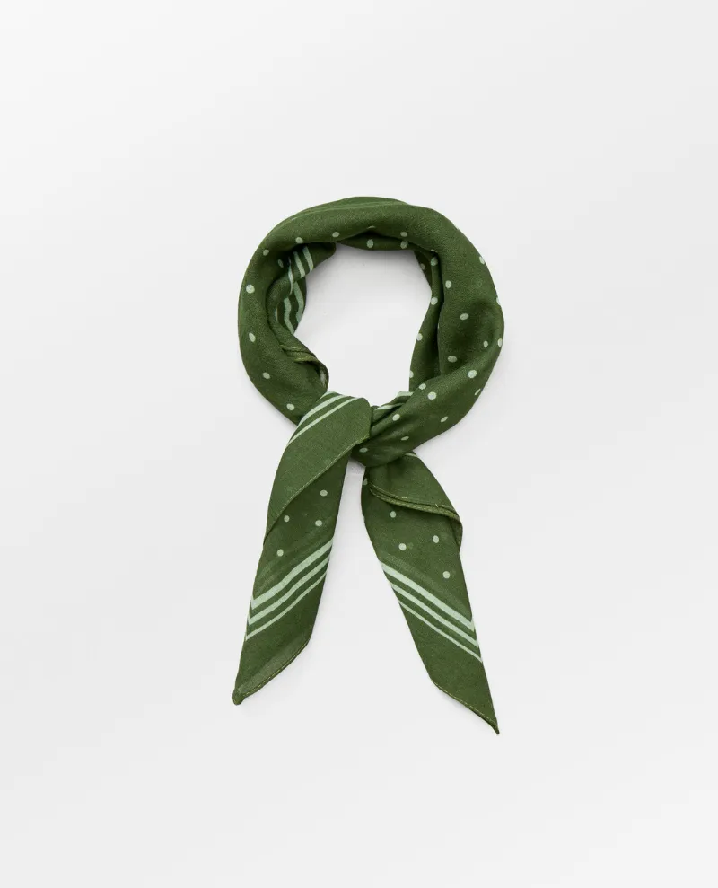 Beck Sondergaard Devi Kombu Green Cotton Scarf