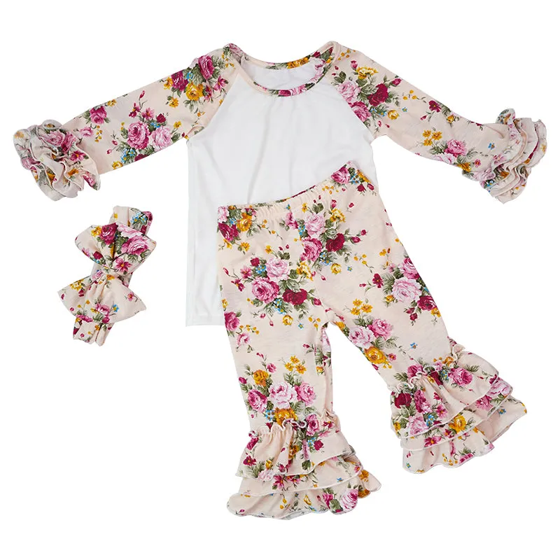 Brooke 3 pc Ruffle Floral Boutique Set