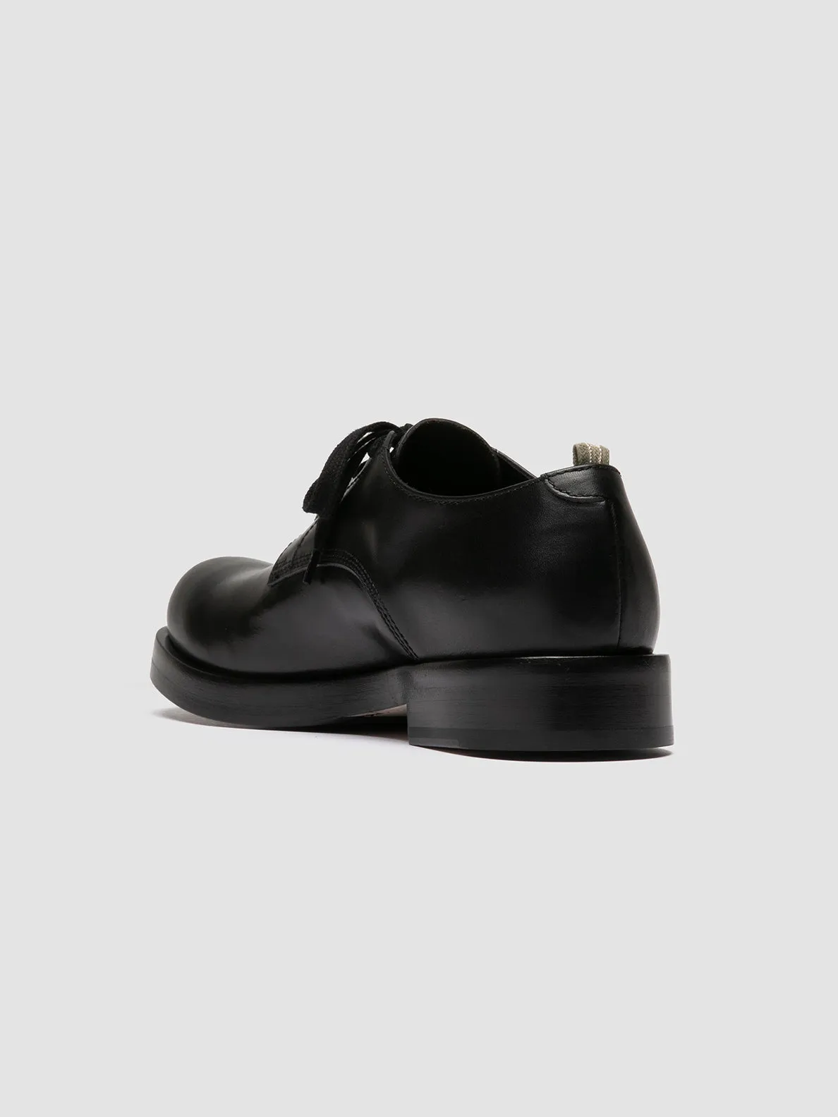 BULLA 001 - Black Leather Derby Shoes