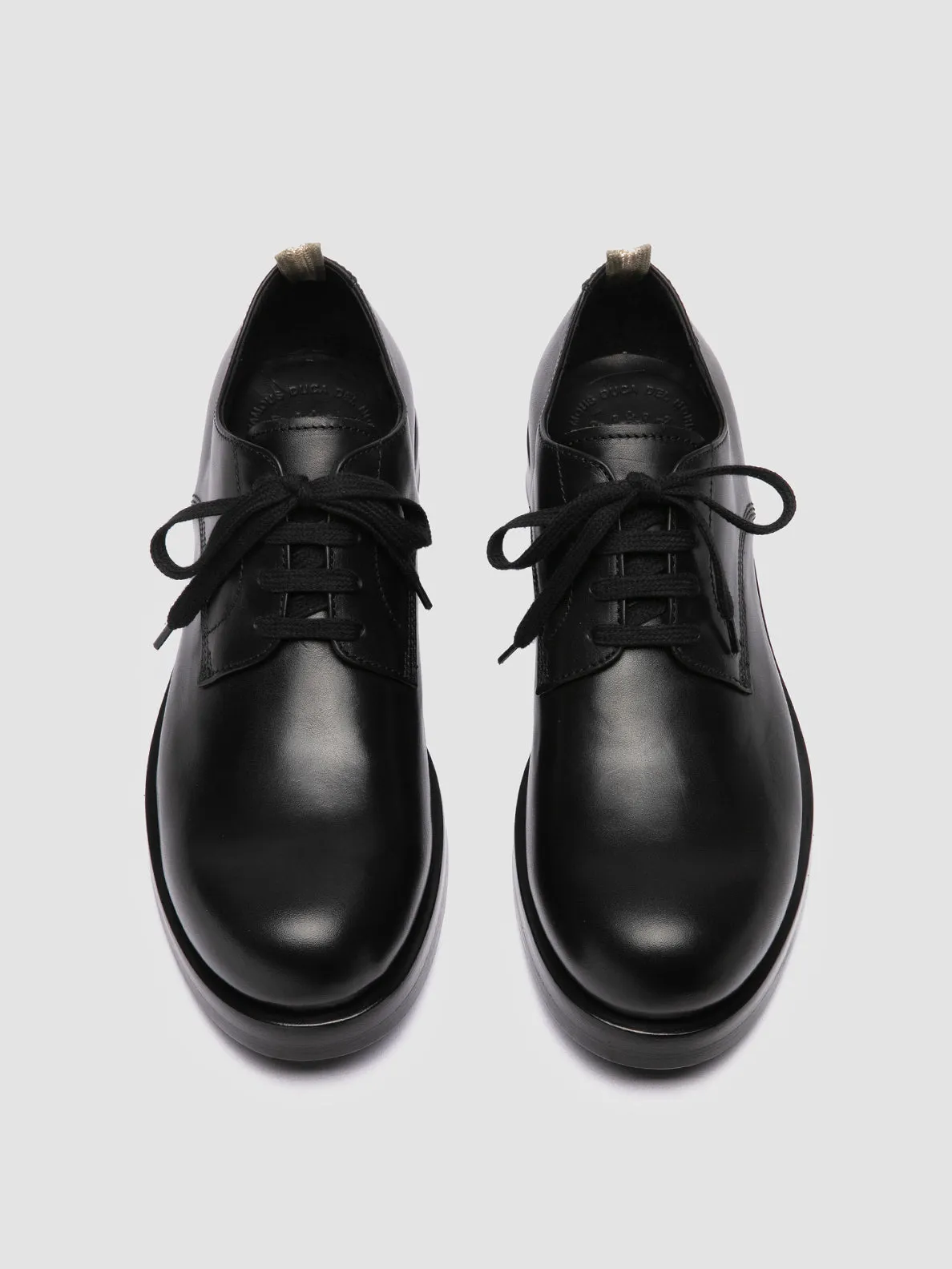 BULLA 001 - Black Leather Derby Shoes