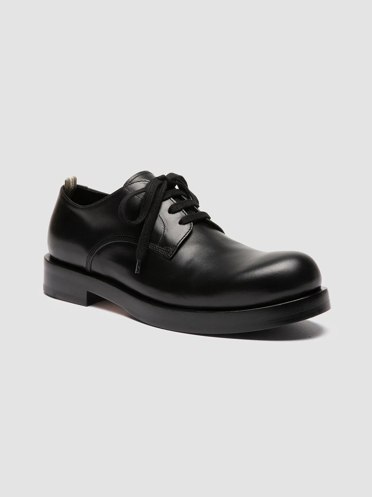 BULLA 001 - Black Leather Derby Shoes