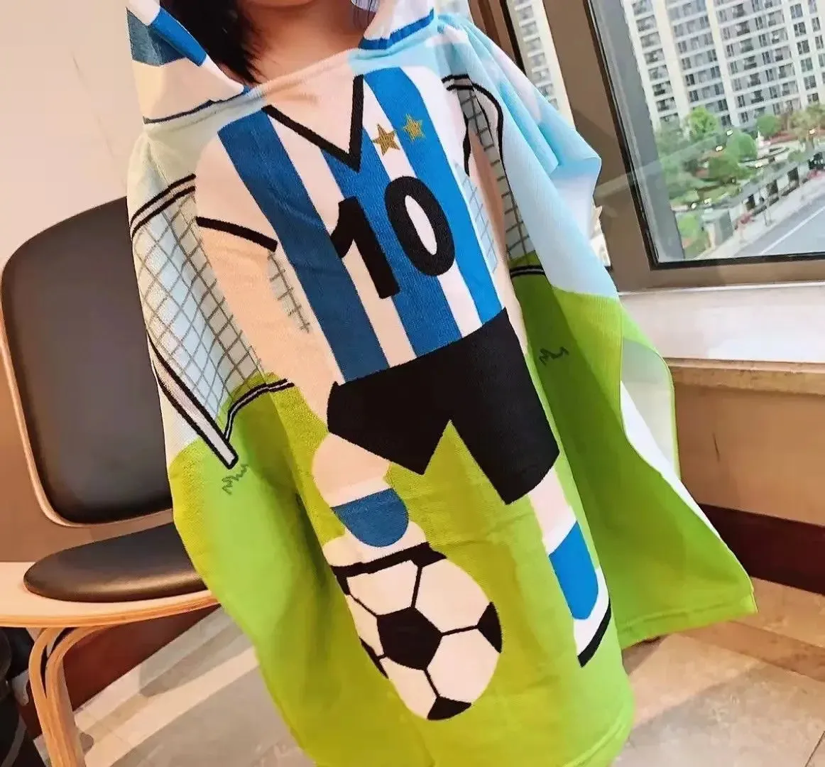 Cartoon Baby Bath Cape Microfiber Beach Towel Children Hoodie Towels Soft  Kids Bathing Towel baby care baby towel newborn