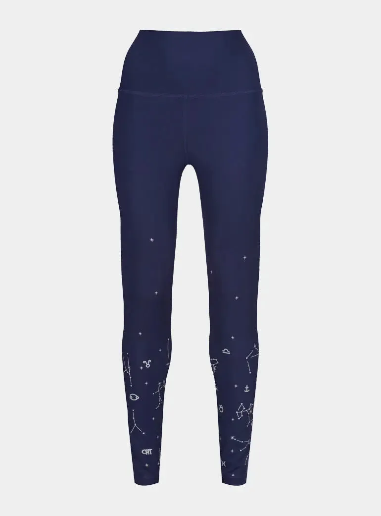 Cosmic Black Astrology Leggings