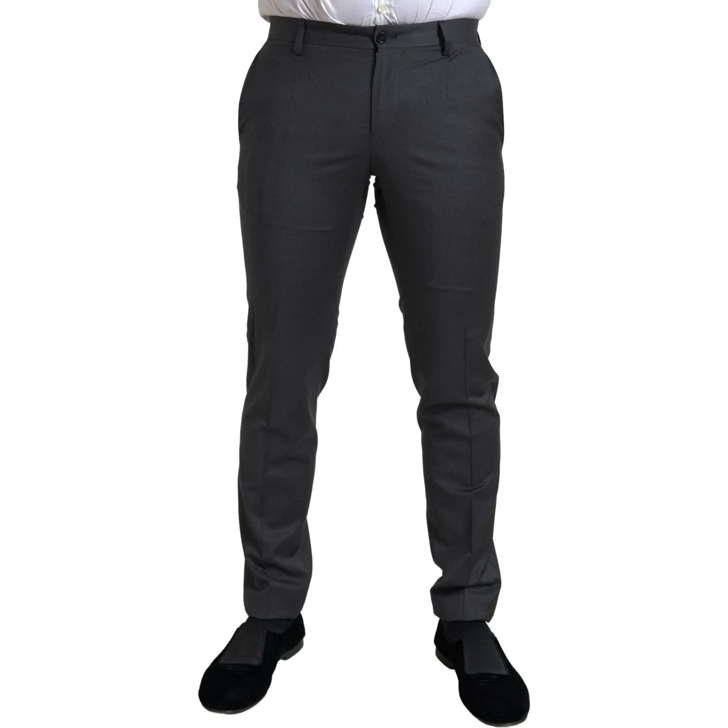 Dolce & Gabbana Sleek Grey Slim Fit Double Breasted Suit