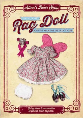 *DOWNLOAD* Sewing a Rag Doll Outfit - Fairy - A4 Pattern and Instructions - to fit our 54cm Rag Doll