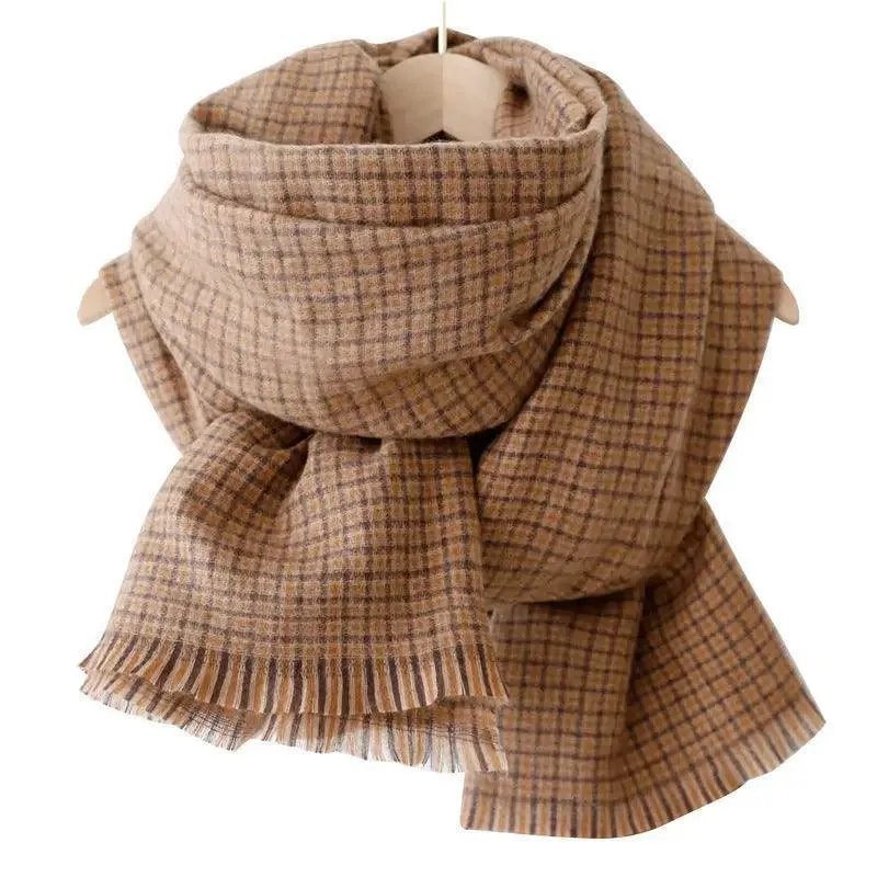 Fashion New Winter Plaid Scarf Ladies