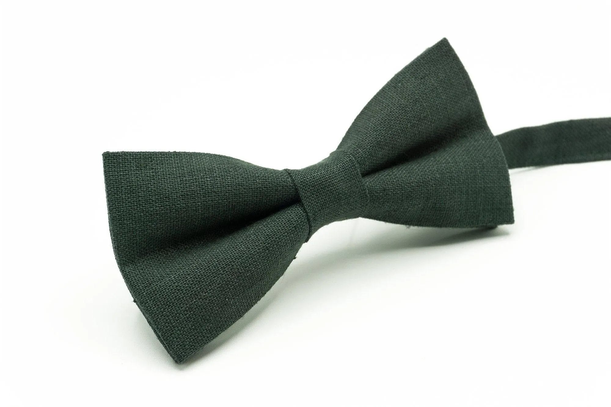 Forest Green Bow Tie for Men and Kids