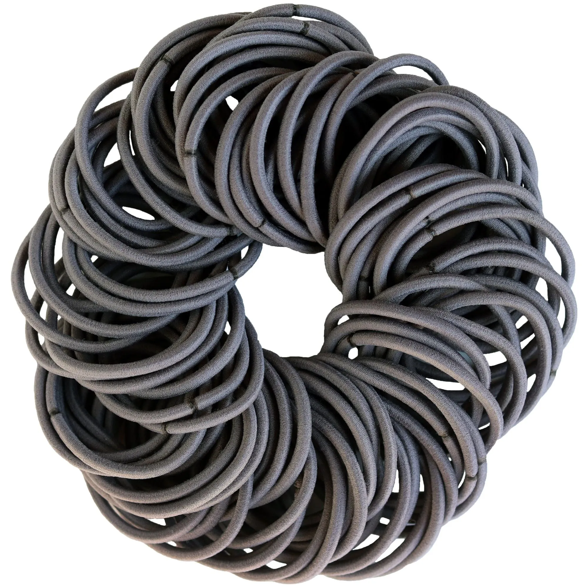 Gray Hair Elastics - 100 Pack