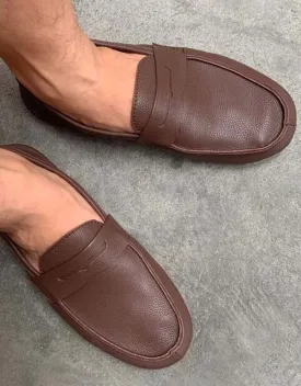 Handmade Retro Soft Leather Loafers for Men