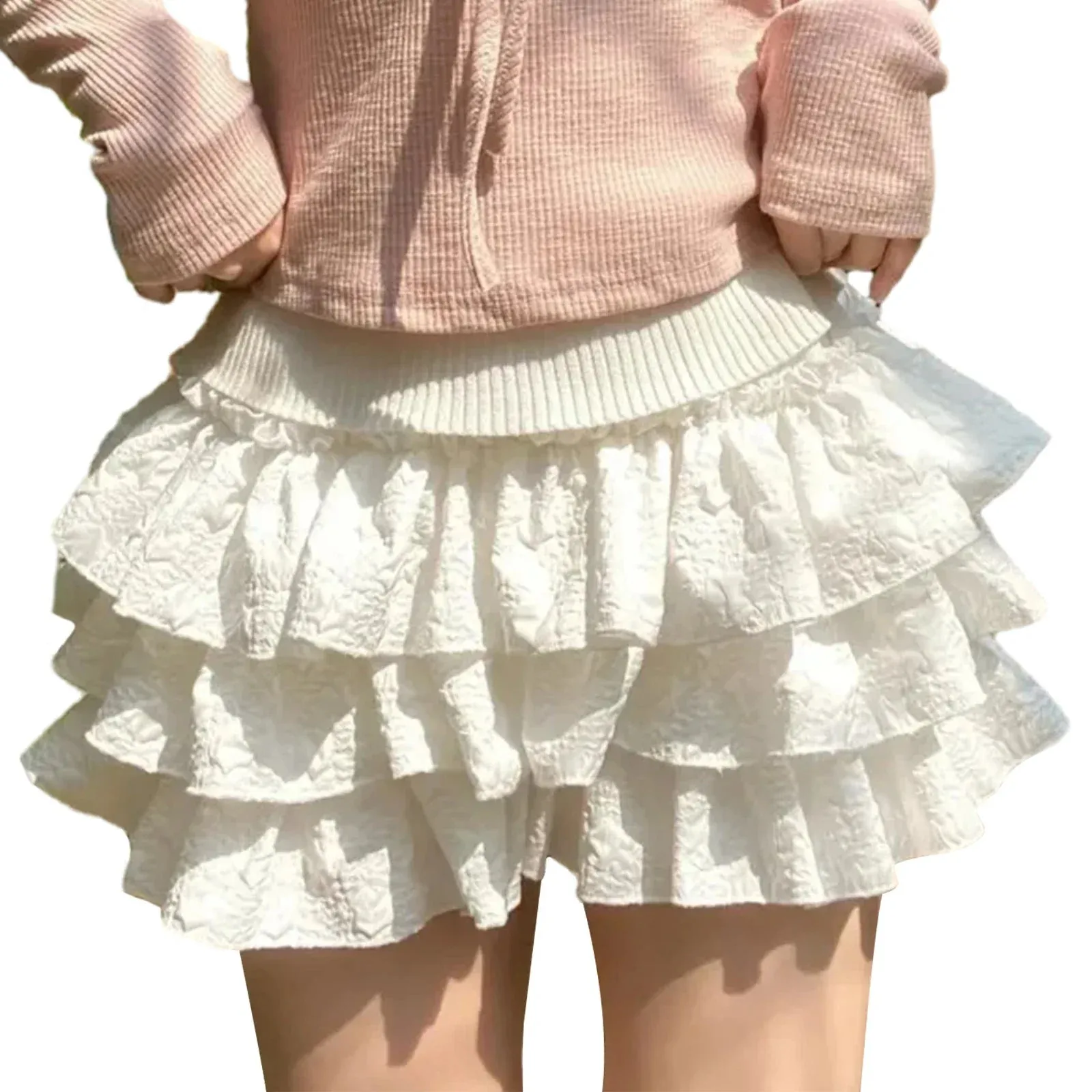 Kawaii Bloomers 3D Wrinkled Layered Ruffle Shortsloons Pumpkin Lace Underskirt Fashion Pants