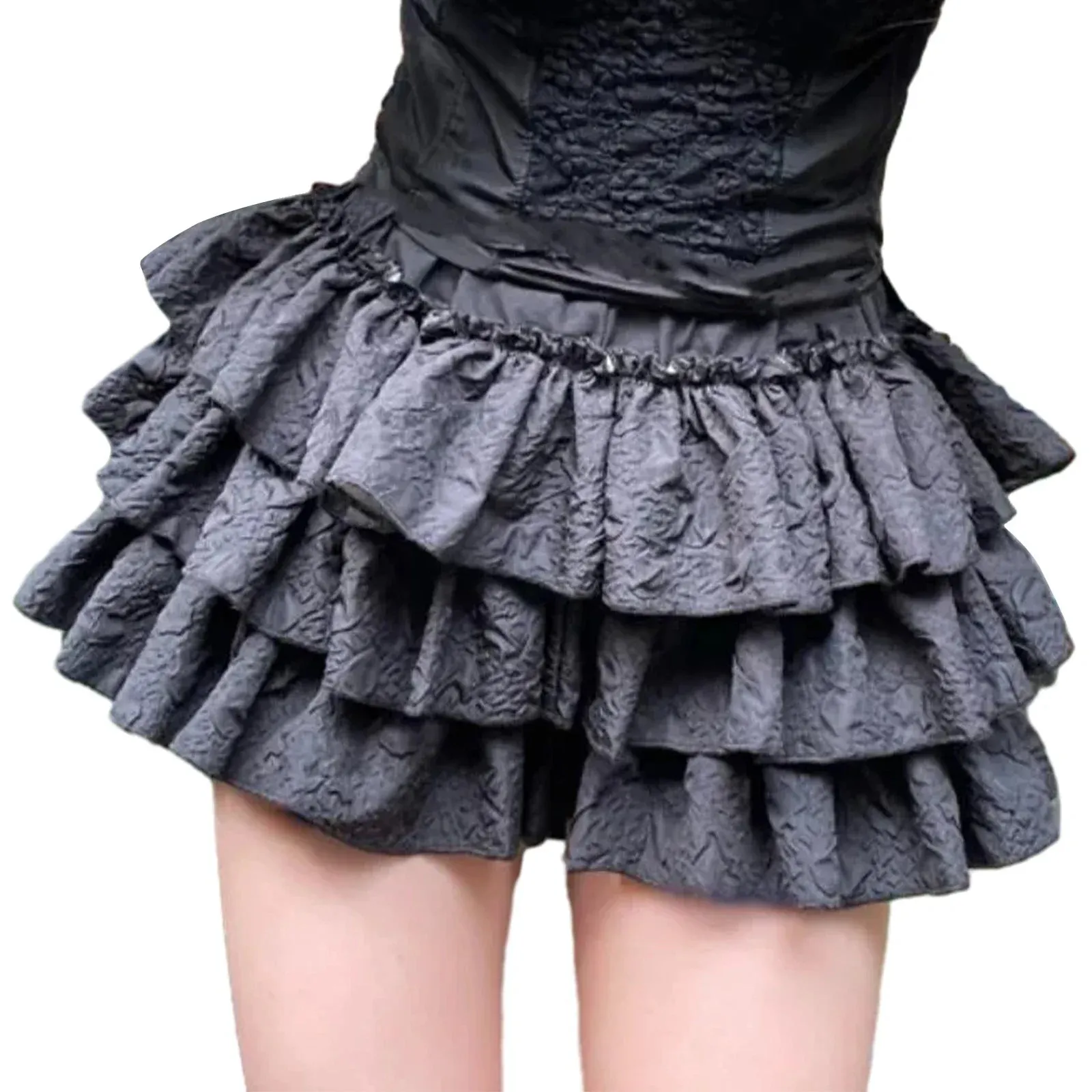 Kawaii Bloomers 3D Wrinkled Layered Ruffle Shortsloons Pumpkin Lace Underskirt Fashion Pants