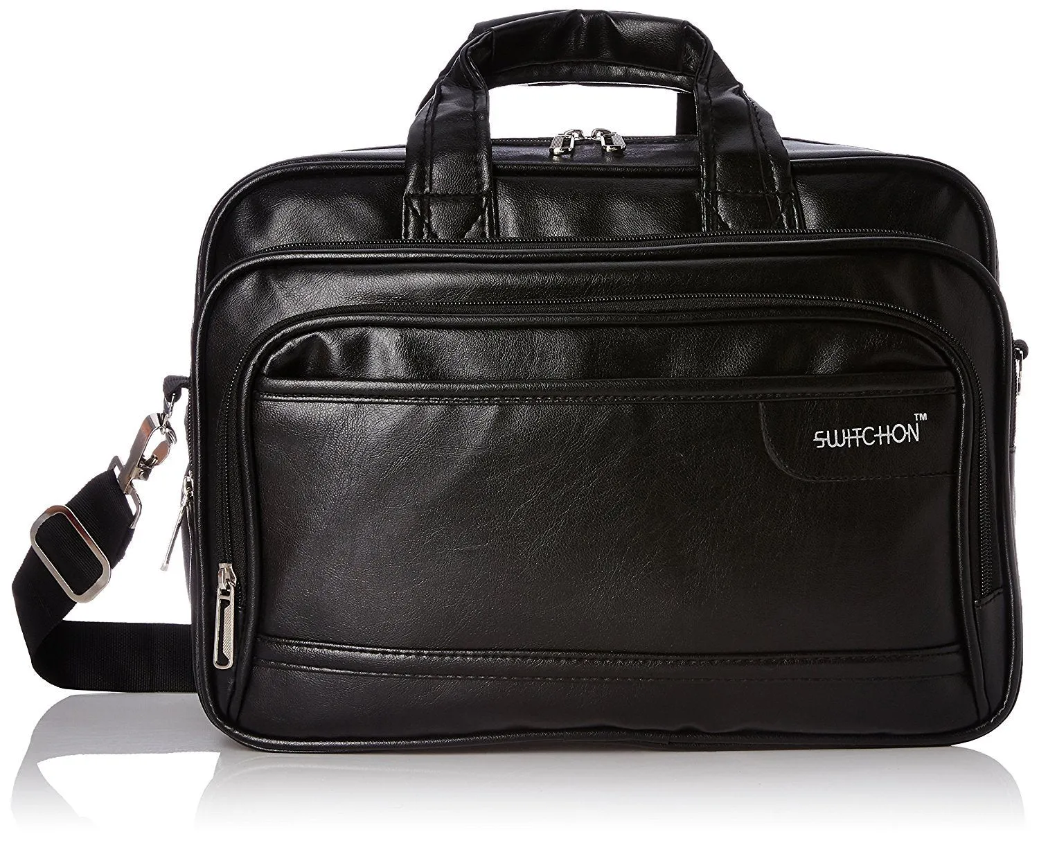 Kuber Industries Laptop Bag For Men & Women|Waterproof Laptop Bag Leather|Black