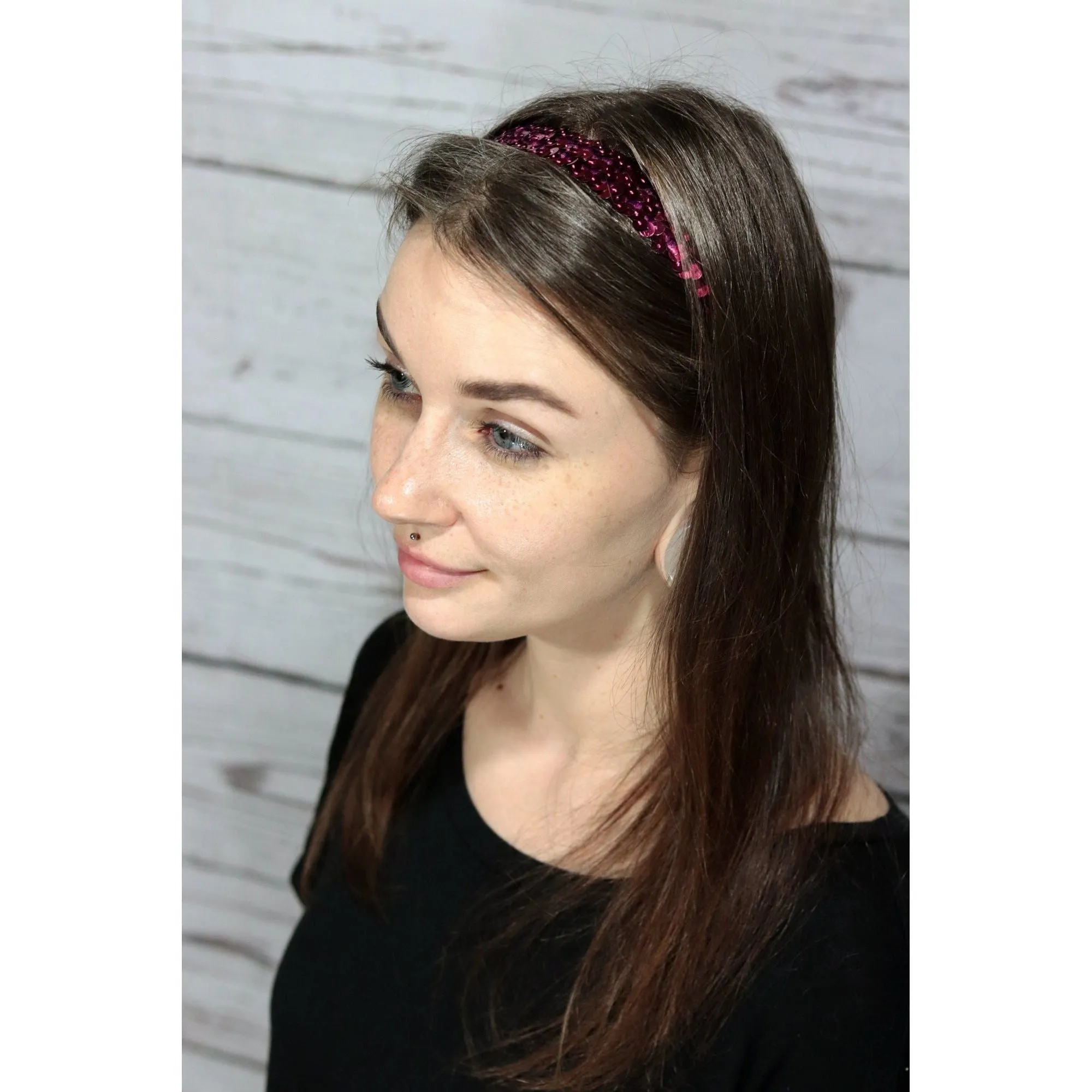 Orange Sequin Headband