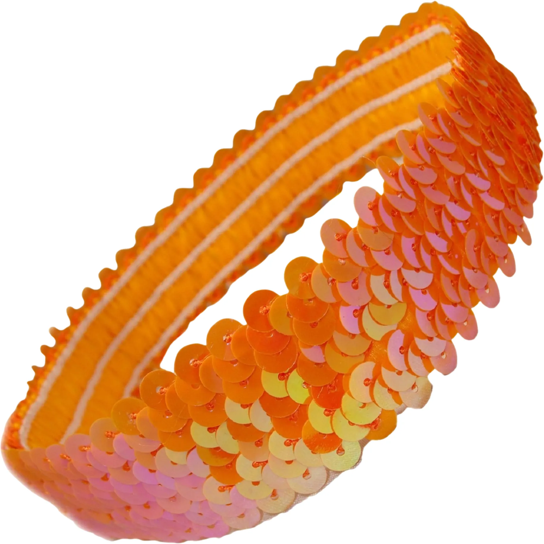 Orange Sequin Headband