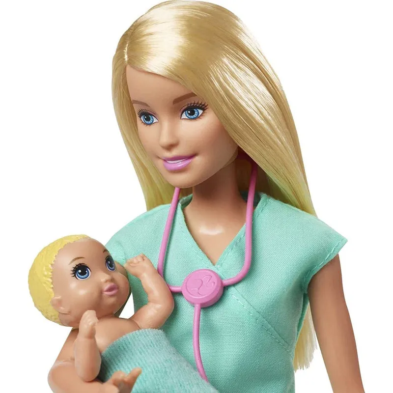 Original Barbie Careers Doll & Playset - Baby Hospital Theme with 2 Baby Doll Furniture & Accessories