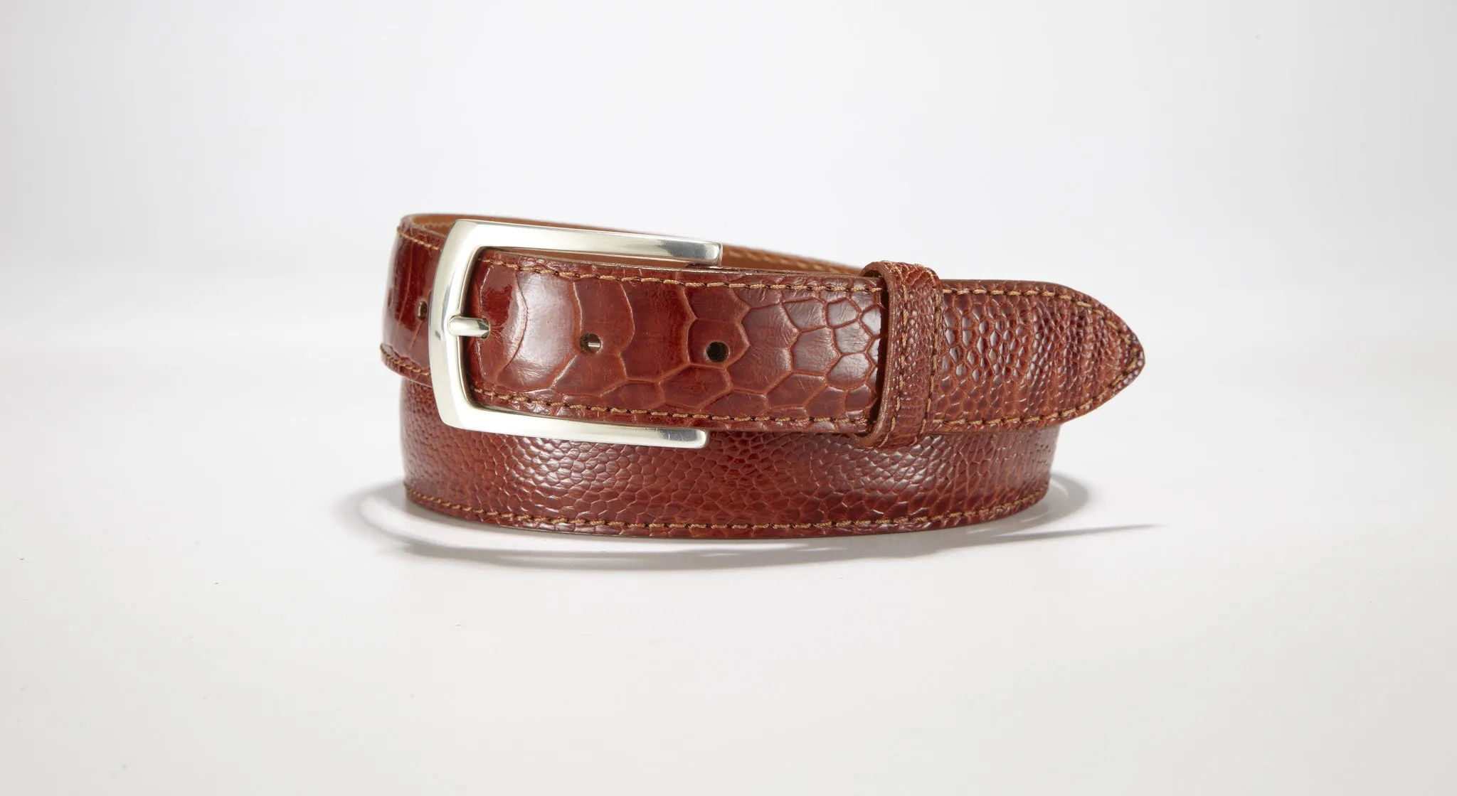 Ostrich Leg Belt 1 1/4" - 32mm (Brown)