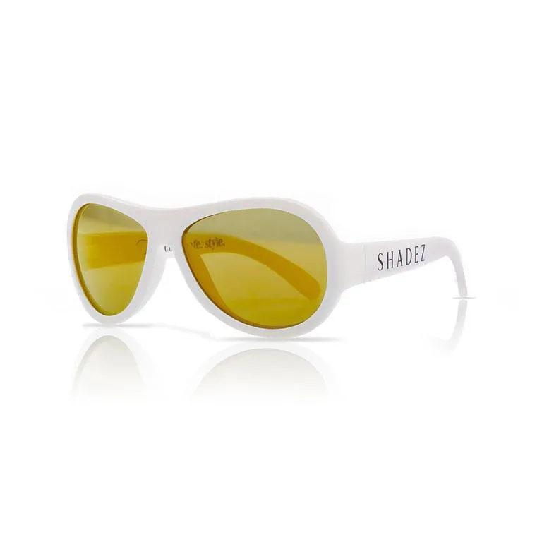 SHADEZ Kids Sunglasses Classics White Baby: 0-3 years