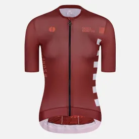 Skull Monton Cycling Jersey Womens Sunday II Red