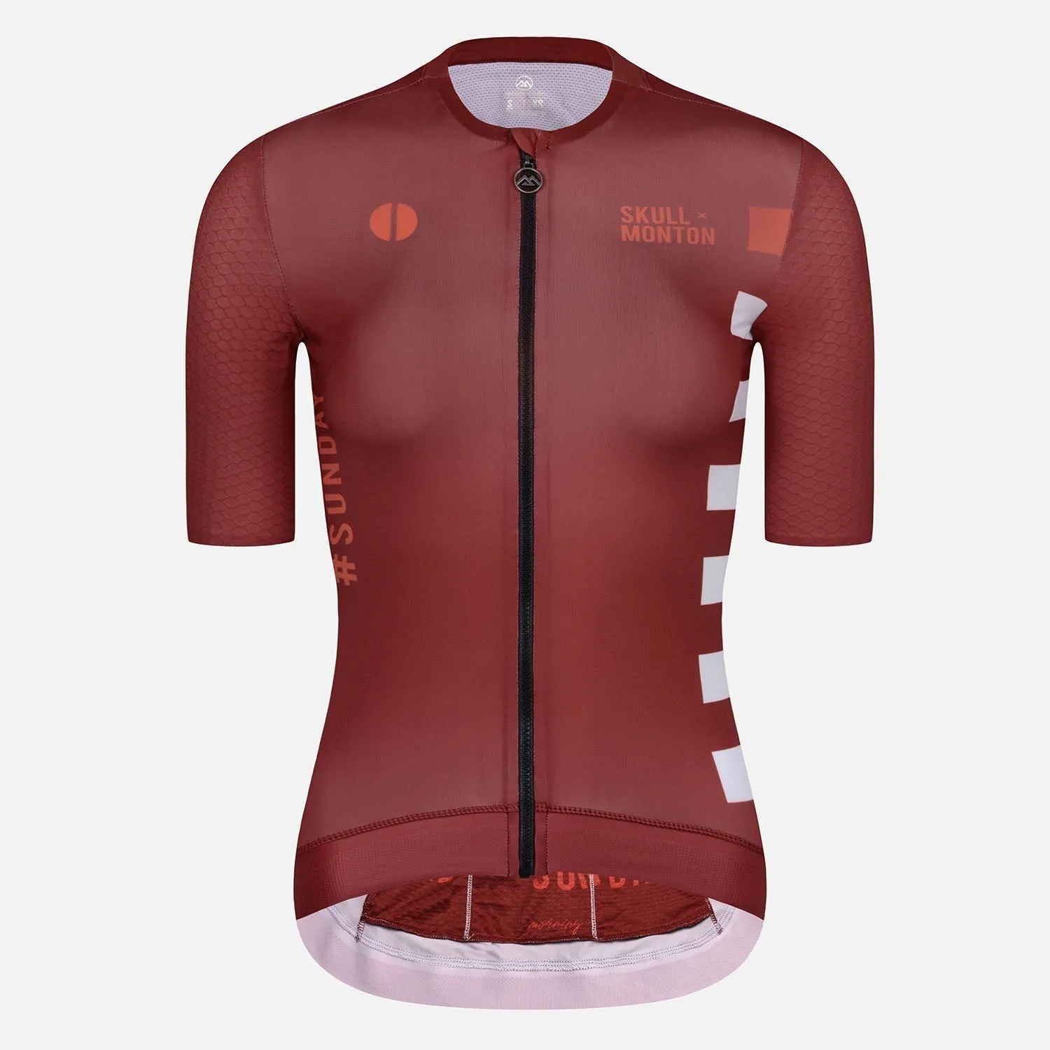 Skull Monton Cycling Jersey Womens Sunday II Red