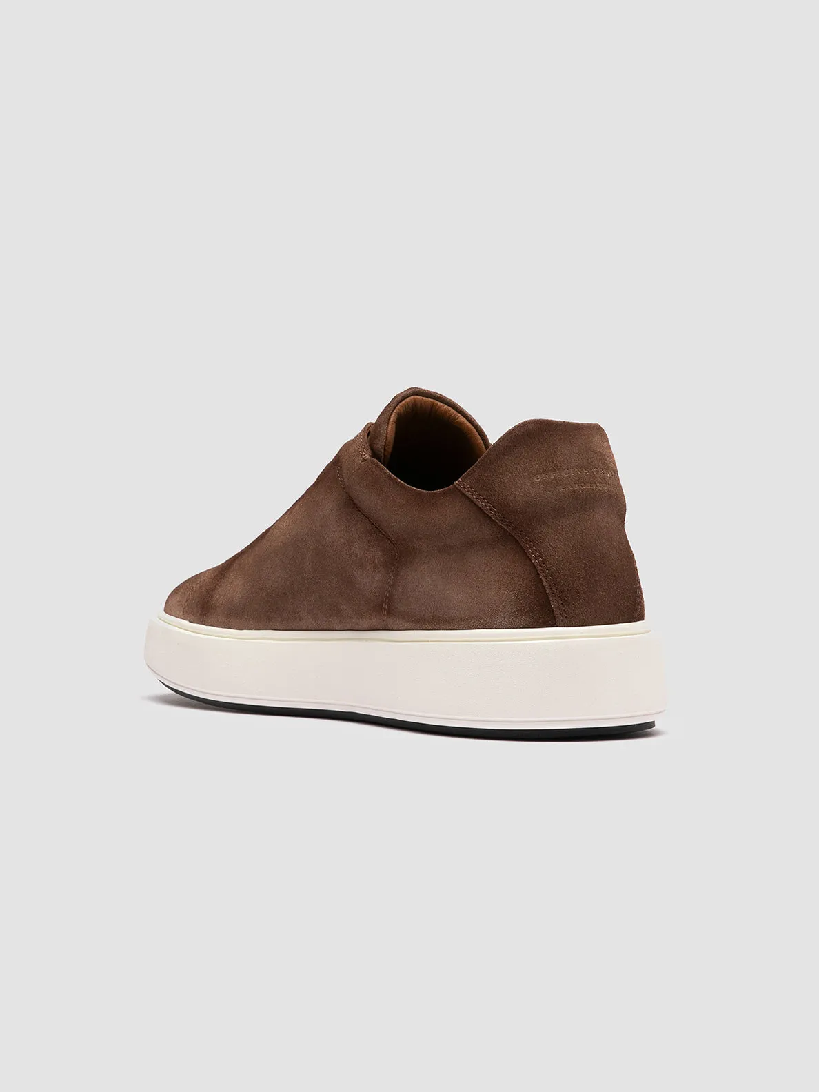 SLOUCH 001 - Brown Suede Low Top Sneakers