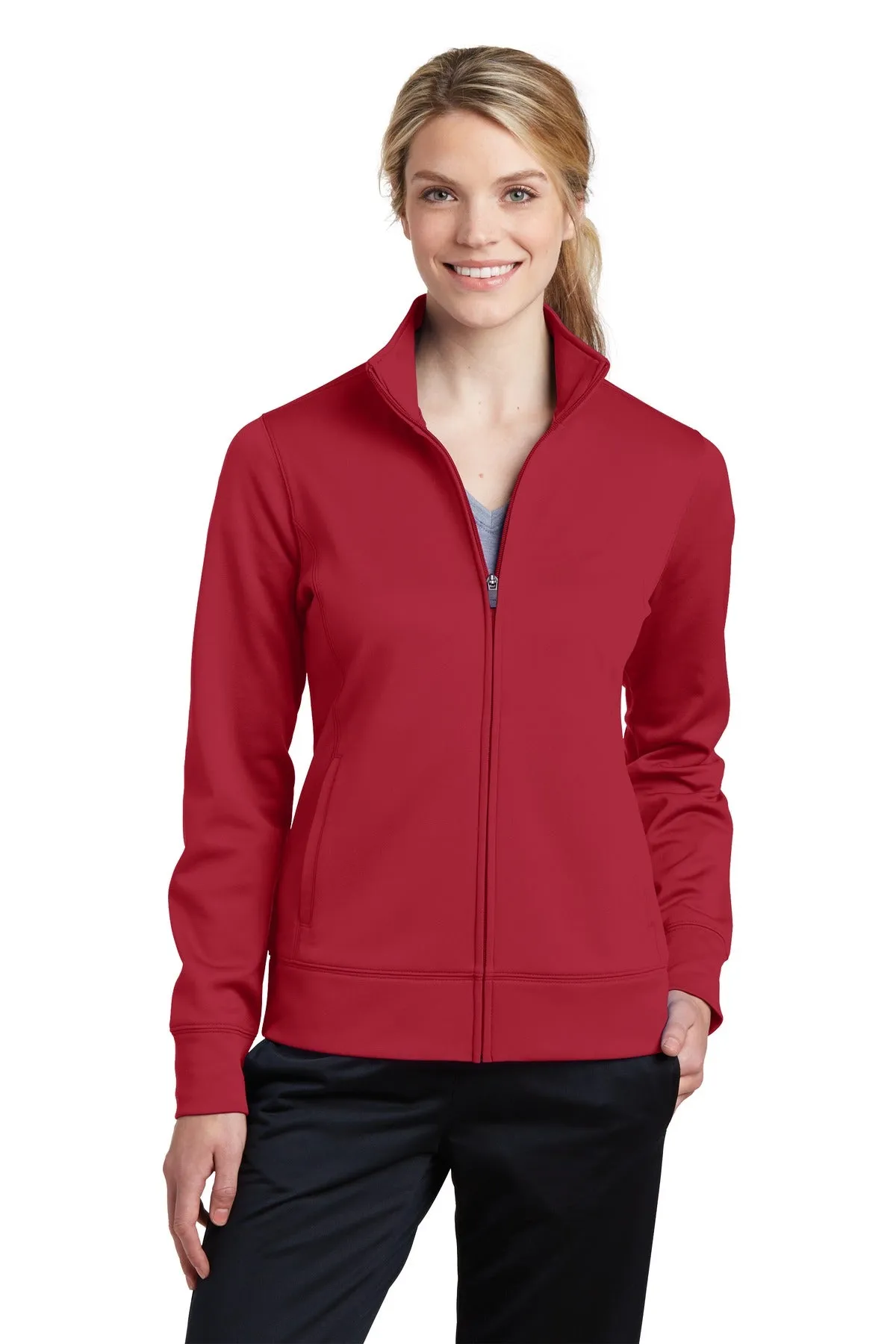 Sport-Tek® Ladies Sport-Wick® Fleece Full-Zip Jacket.  LST241