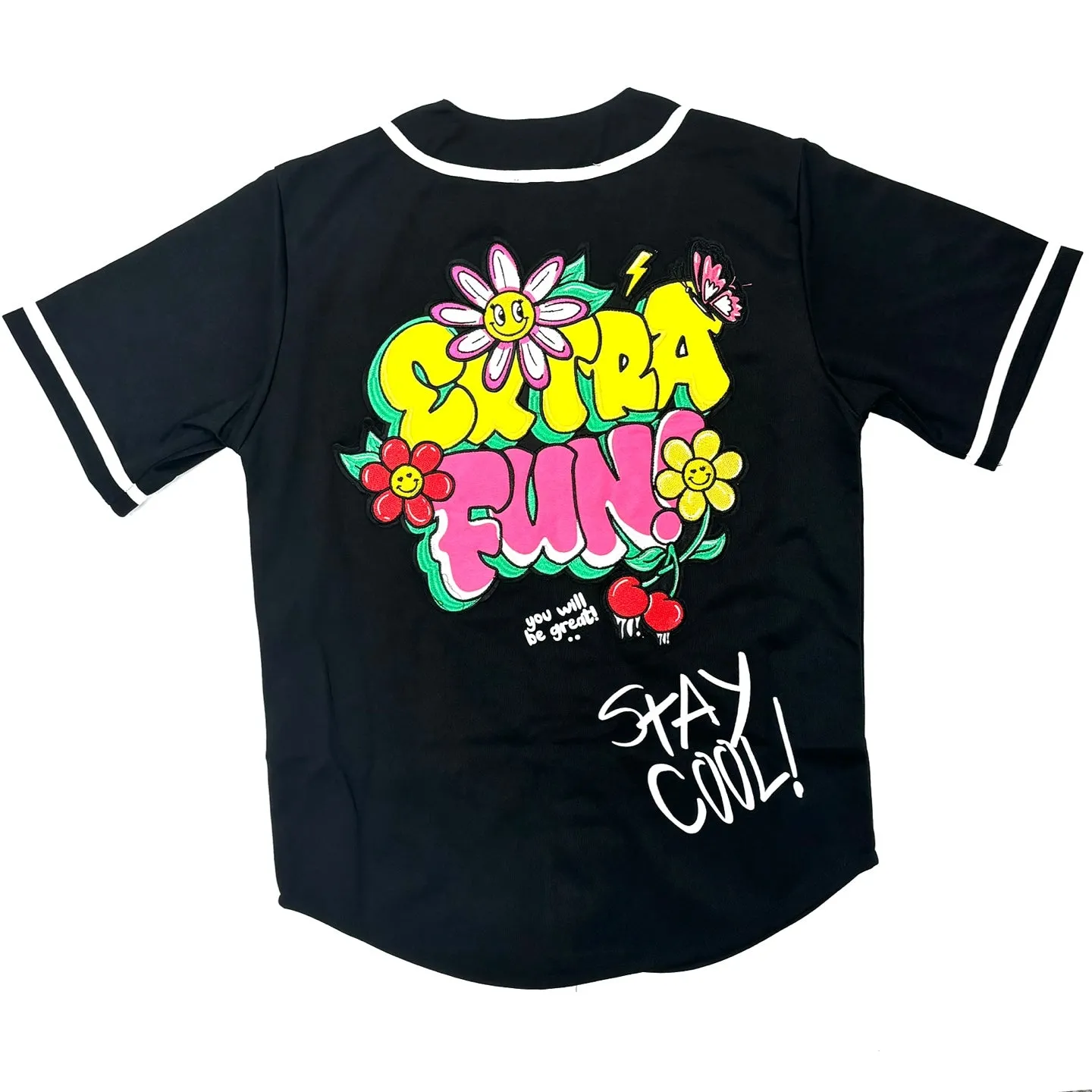 SWITCH Extra Fun Graphic Baseball Jersey Shirt