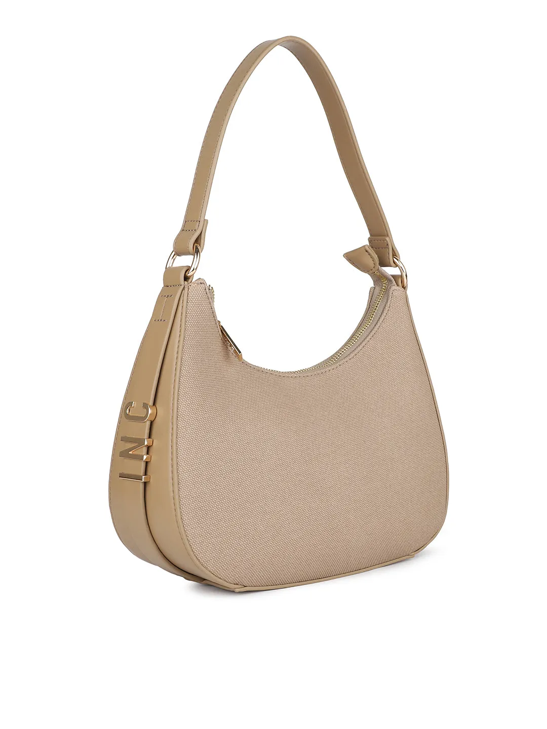 Women Camel Solid Shoulder Bag