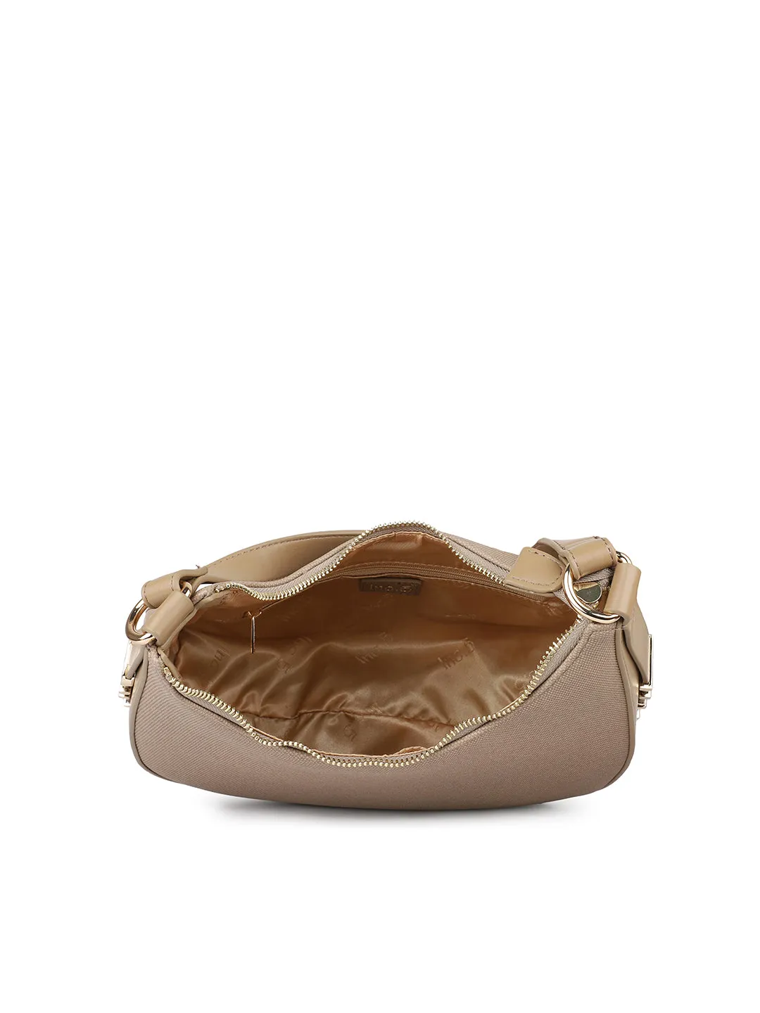 Women Camel Solid Shoulder Bag