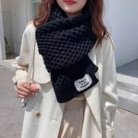 Women's Fashion Crochet Hollow Solid Color Scarf